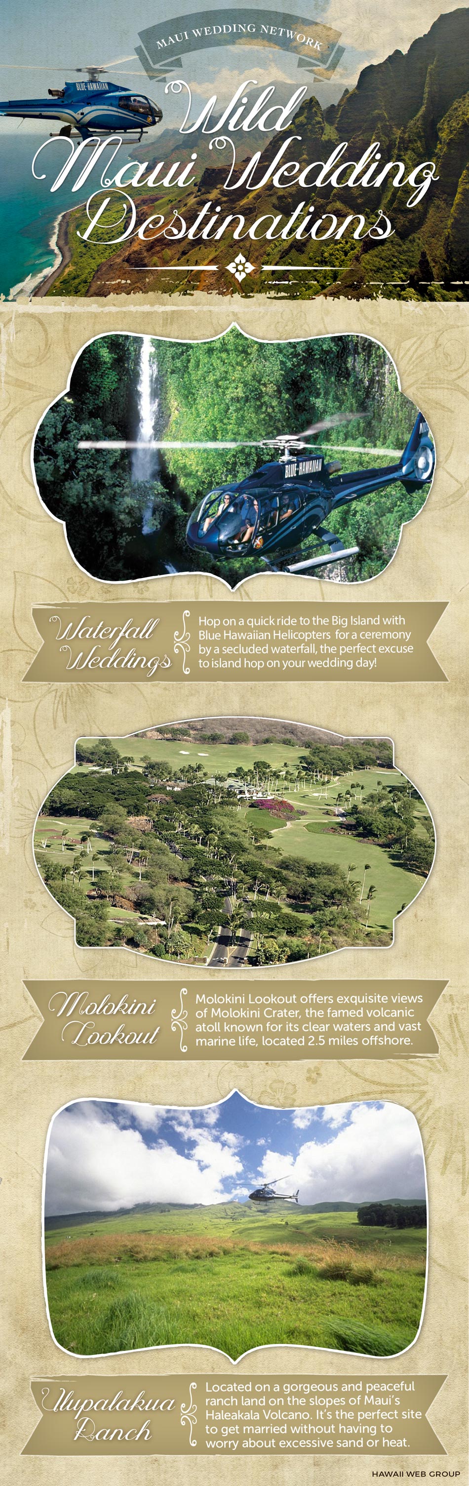 Wild Maui Wedding Destinations Infographic