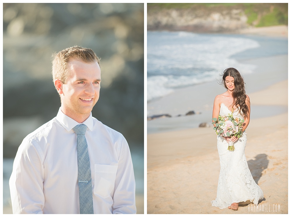 Maui beach elopement