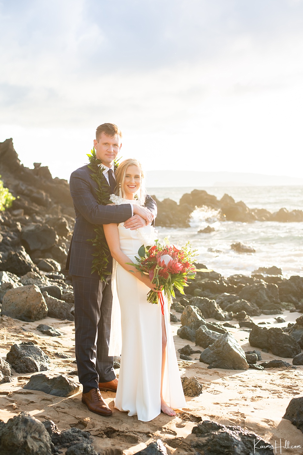 beach wedding on Maui 