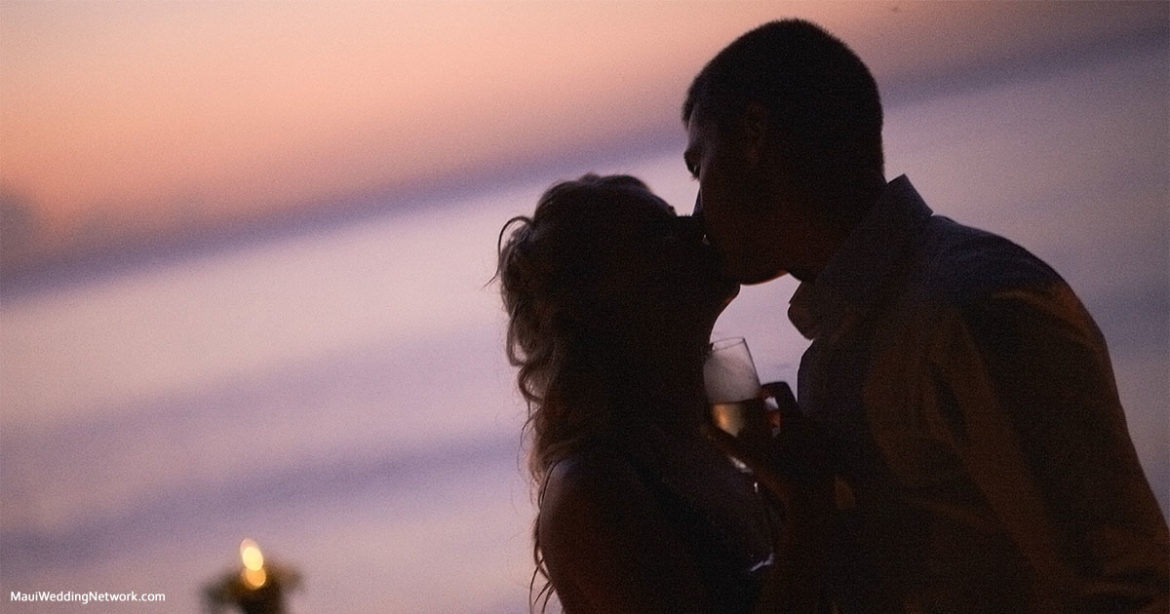 Maui Honeymoon Kiss On The Beach